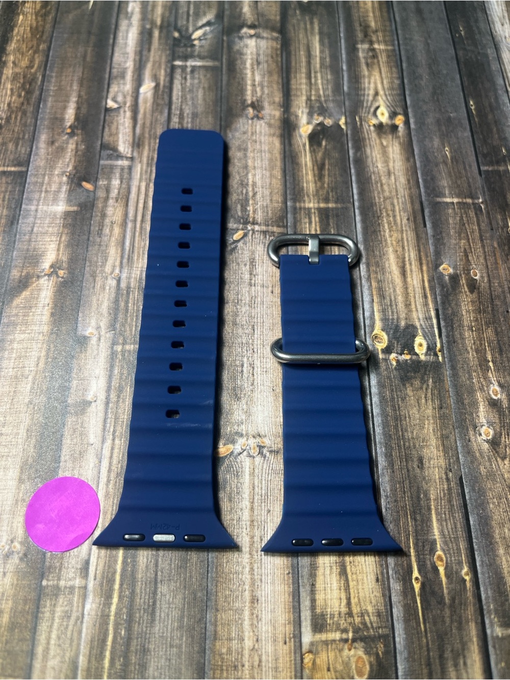 5for$10 Ribbed Navy Blue 42mm/44mm/45mm Adjustable Apple Watchband NWT
